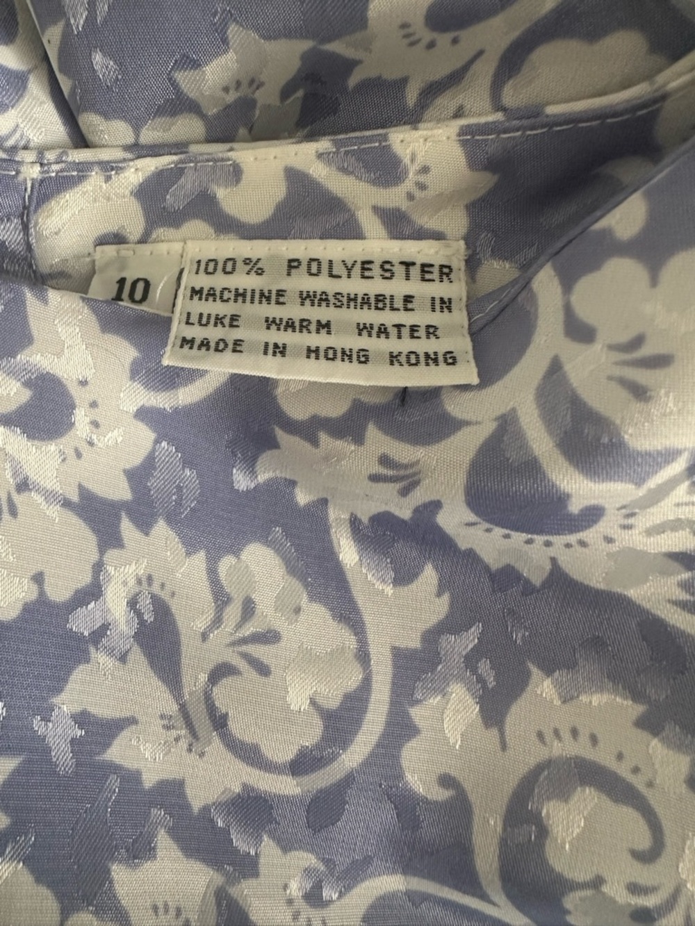Talbots Blue and White Floral Maxi Dress - Picture 6 of 8